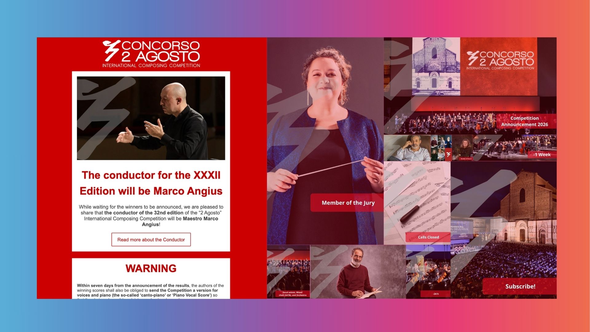concorso 2 agosto 2026 - piano editoriale 